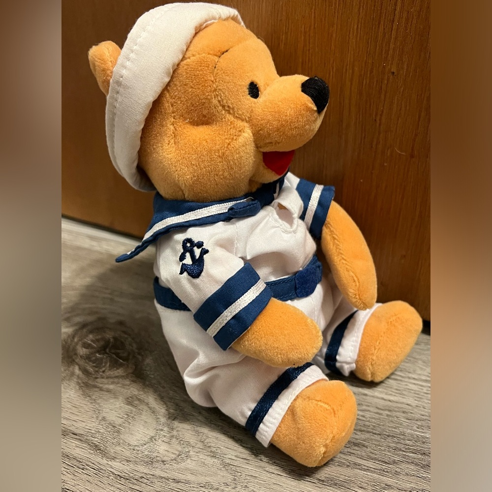 Rare Vintage Disney Sailor Winnie the Pooh Stuffed Animal
